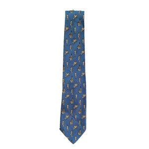 Firenzo Giubileo 2000 Roman Statues Abstract Print Silk Neck Tie